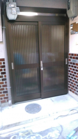 【京都壬生店】京都に多いタイプの玄関引戸を取替ました(^^♪（京都市　M様邸）